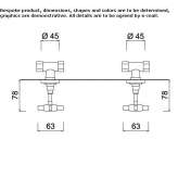 2-hole shower tap Sosno