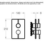 Shower faucet with switch Corfu