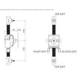 3-hole shower tap Pniewy