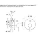 Single-lever shower faucet with diverter Perafita