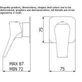 Single-lever shower faucet Wallaroo