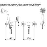 Shower faucet with a hand shower Ancone