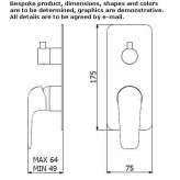 Concealed shower faucet with a switch Lents