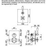 2-hole thermostatic shower faucet Wanchaq