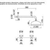 3-hole shower faucet with a shower head Brunete