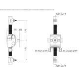 3-hole shower tap Elmore