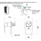 Concealed shower faucet with one handle Raning