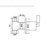 1-hole shower faucet Gora