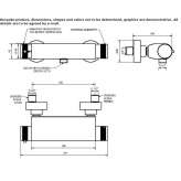 2-hole shower tap with thermostat Ciruena