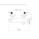 2-otworowa bateria prysznicowa Elmore