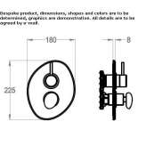 Shower faucet with switch Perico