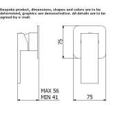 Concealed shower faucet Olivella