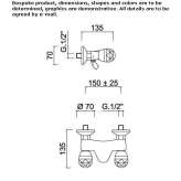 2-hole shower tap Kroeslin