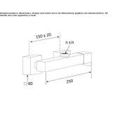 2-otworowa jednouchwytowa bateria prysznicowa Lemgo