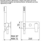Shower faucet with a hand shower Wallaroo
