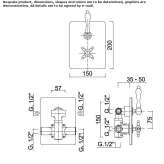 2-hole shower tap with thermostat Slavnoye