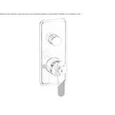 Concealed shower faucet with a switch Rognes