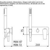 Shower faucet with a hand shower Wallaroo