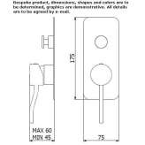 2-hole concealed shower faucet Salida