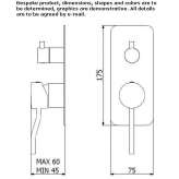 2-hole concealed shower faucet Salida