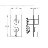 Stainless steel shower faucet with diverter and plate Fountain