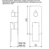 Shower faucet with switch Olivella