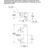 Single-lever shower faucet Bayside