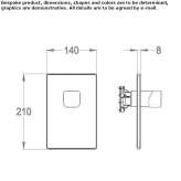 Single-lever, 1-hole shower mixer with plate Sens