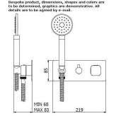 Concealed shower faucet with a shower hand Prijedor
