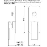 Shower faucet with switch Olivella