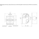 Bateria natryskowa termostatyczna 1-otworowa Tasco