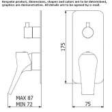 Shower faucet with switch Wallaroo