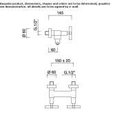 2-hole shower tap Lyford