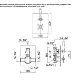 Shower tap with thermostat Slavnoye