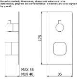 2-hole concealed shower faucet Prijedor