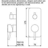 2-hole shower faucet with diverter Vela