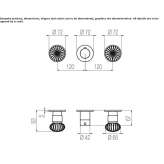 3-hole thermostatic shower mixer made of steel Fourques