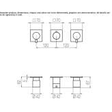 Concealed thermostatic shower mixer made of steel Laboe