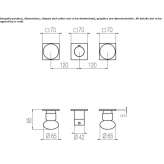 3-hole, thermostatic built-in shower mixer, made of steel Culhat