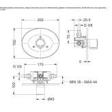 Self-closing shower faucet Acciano