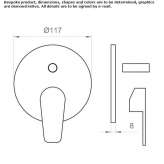 Concealed shower faucet with a switch Pfunds