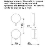 Stainless steel thermostatic tap with 1 opening/closing tap Montoro