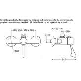 Thermostatic shower faucet Sasaima