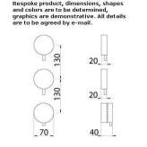 3-hole thermostatic stainless steel shower faucet Montoro