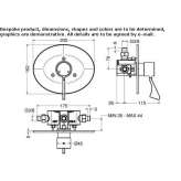 Concealed thermostatic shower faucet Sasaima