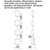 4-hole thermostatic stainless steel shower faucet Montoro