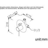 Shower faucet with switch Mons