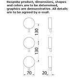 3-hole hydroprogressive stainless steel shower faucet Montoro