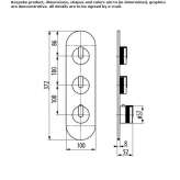 Thermostatic shower set with tile Sinigo