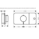 Thermostatic shower faucet Minare